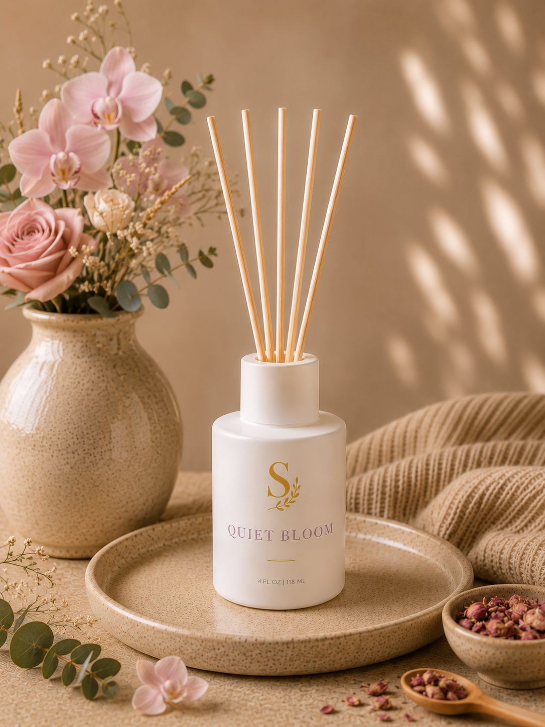 QUIET BLOOM Reed Diffuser 4FL OZ