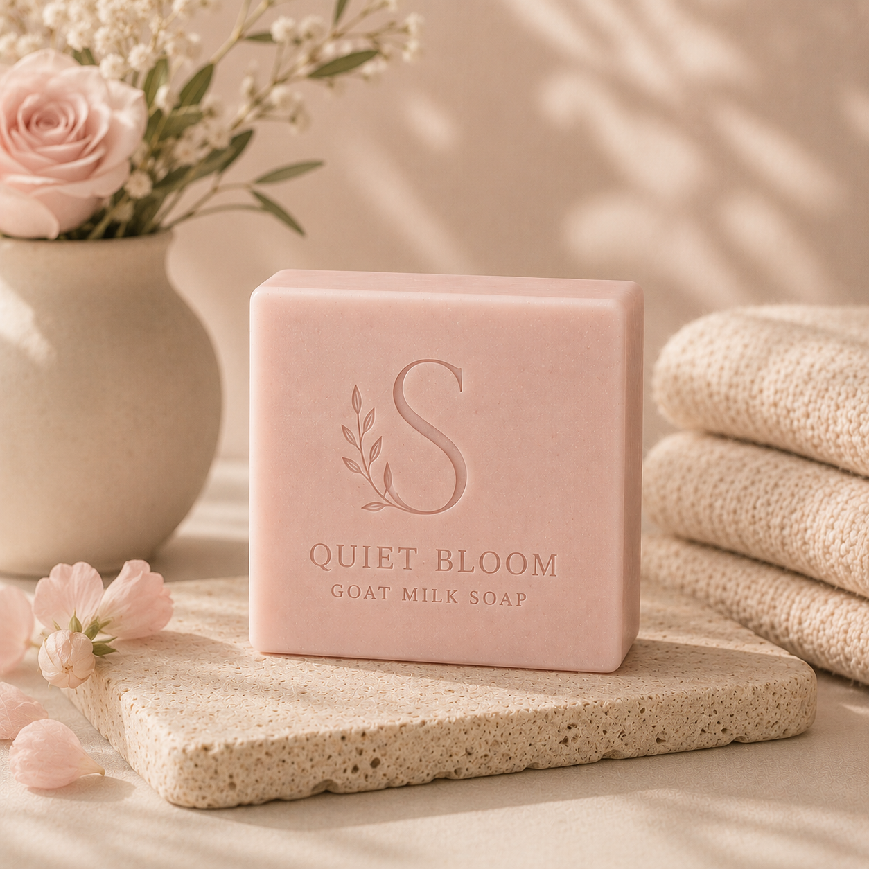 QUIET BLOOM Goat Milk Soap Bar