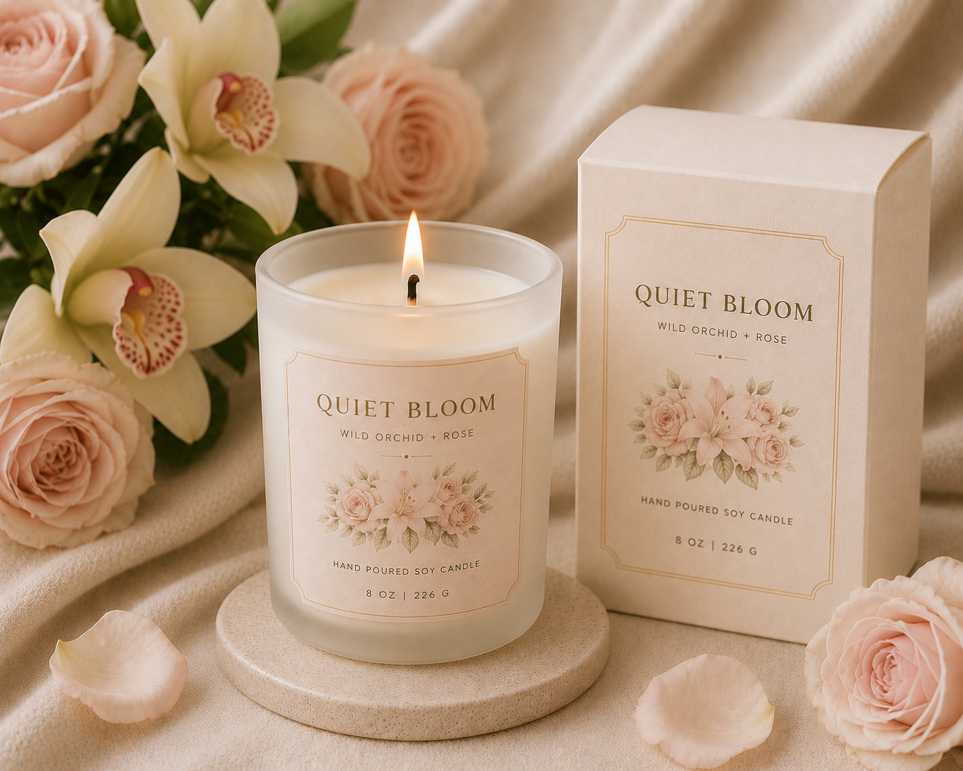 QUIET BLOOM Coconut Soy Candle