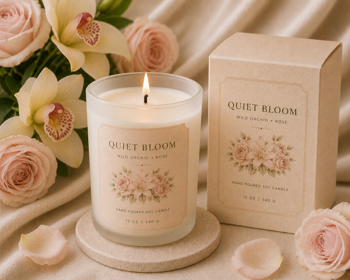 QUIET BLOOM Coconut Soy Candle
