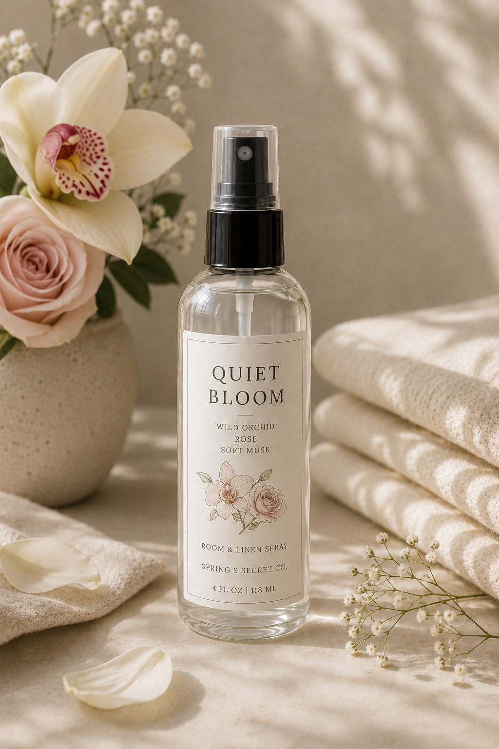 QUIET BLOOM Room & Linen Spray 4oz