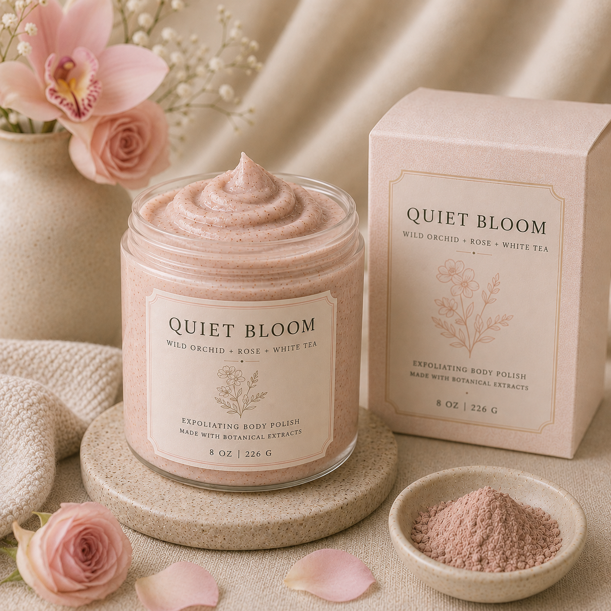 QUIET BLOOM Exfoliating Body Polish