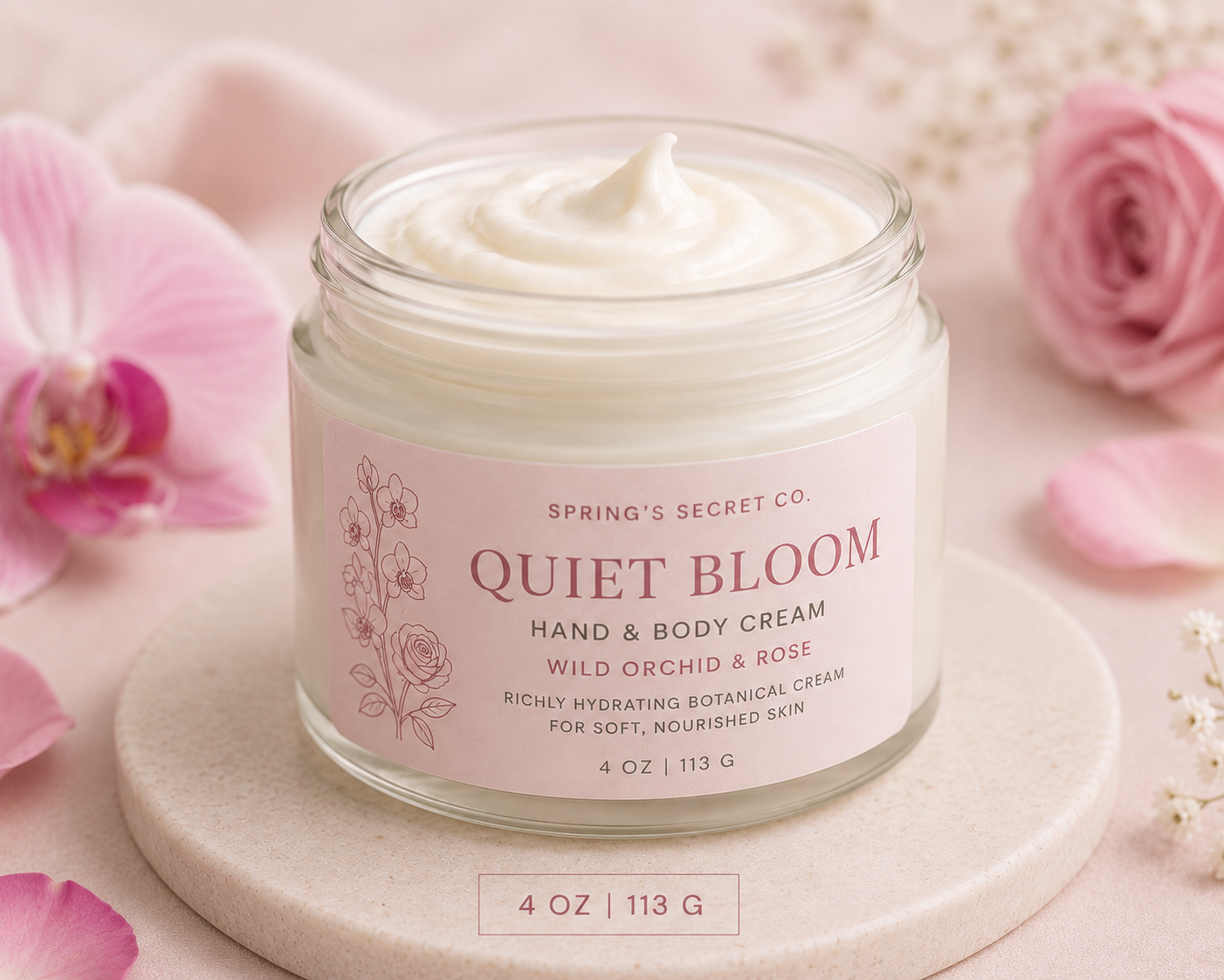 QUIET BLOOM Hand & Body Cream