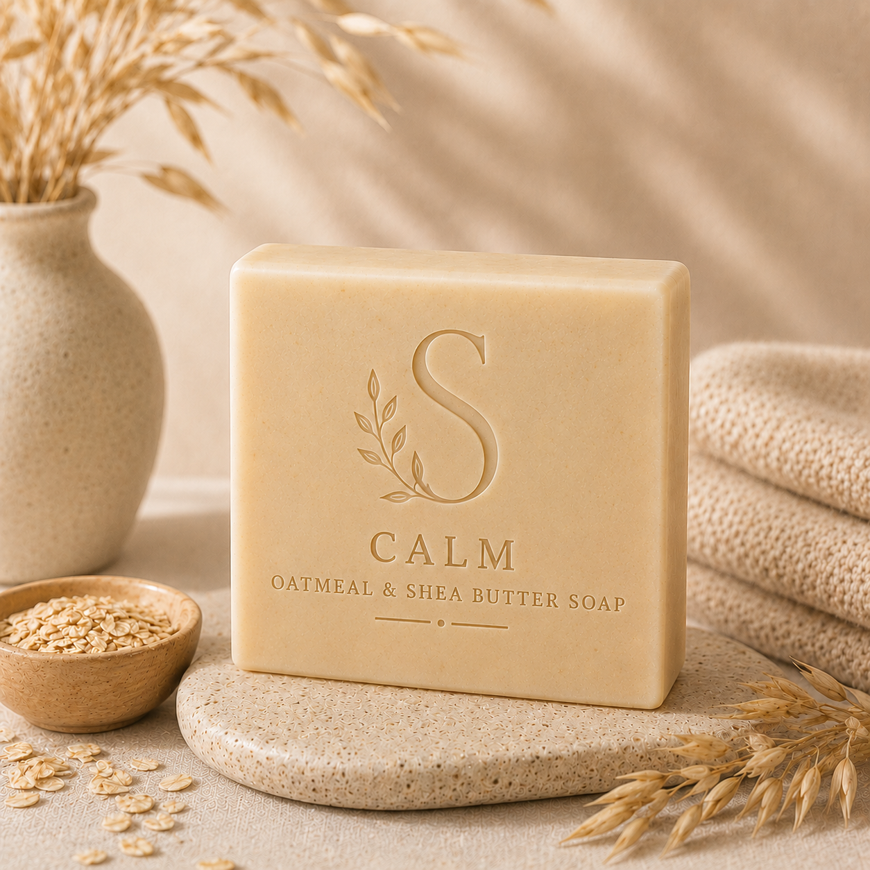 CALM Oatmeal & Shea Butter Soap Bar