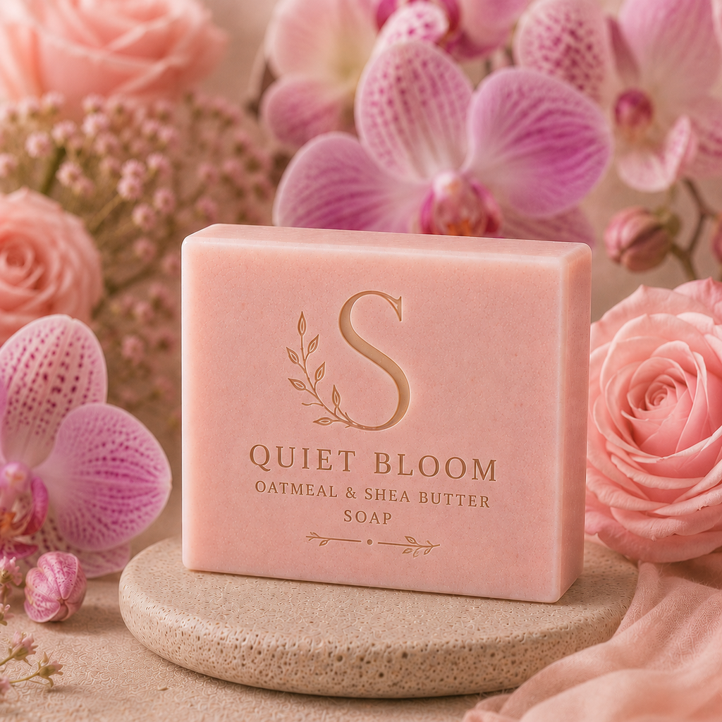 QUIET BLOOM Oatmeal & Shea Butter Soap Bar