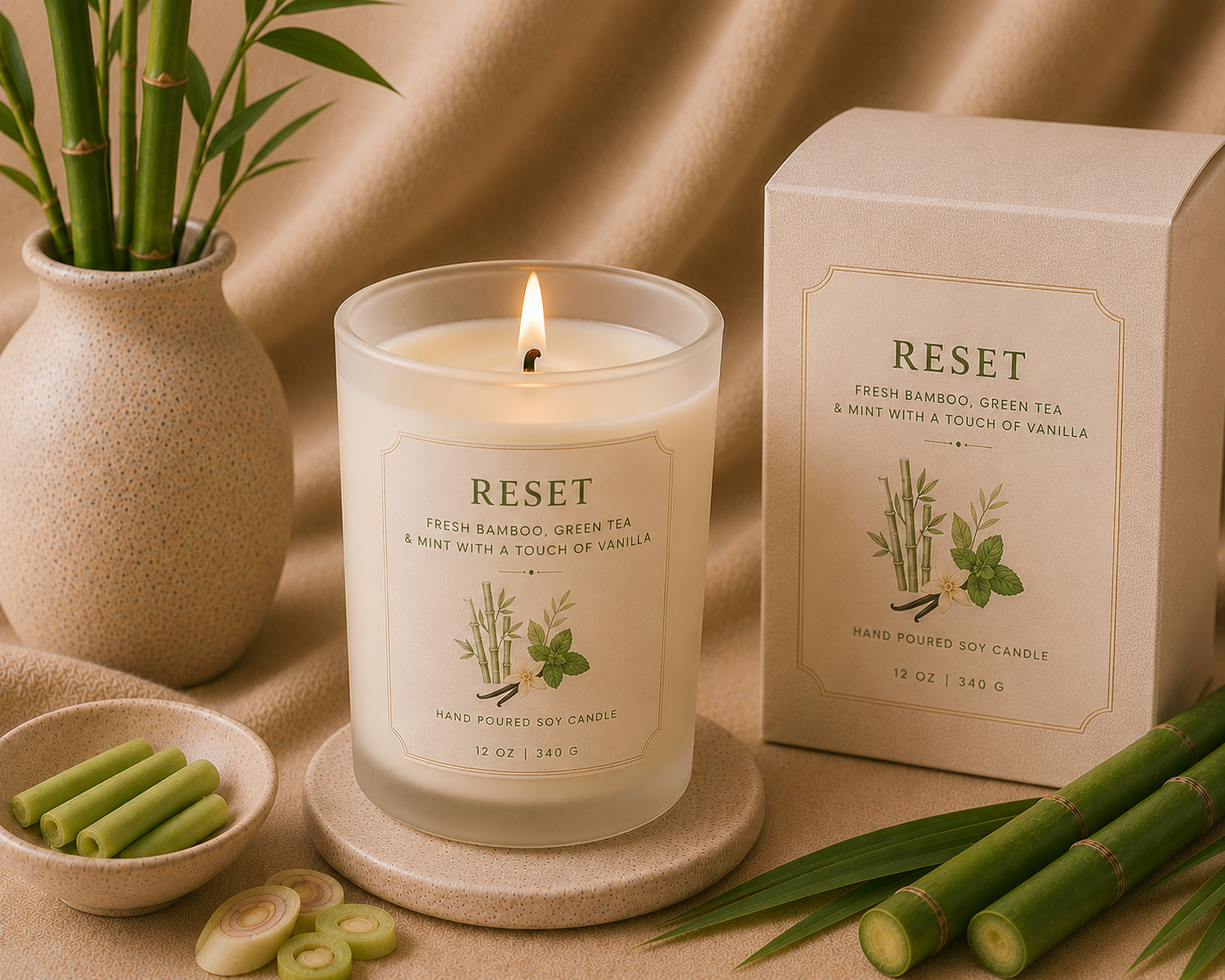 RESET Coconut Soy Candle