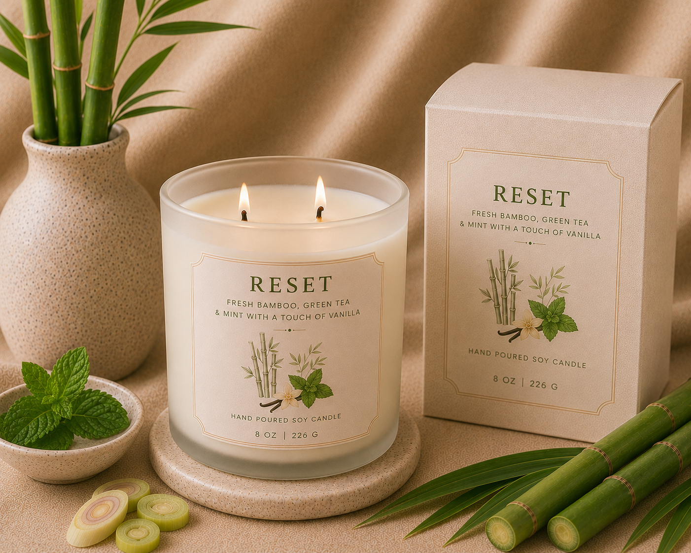 RESET Coconut Soy Candle