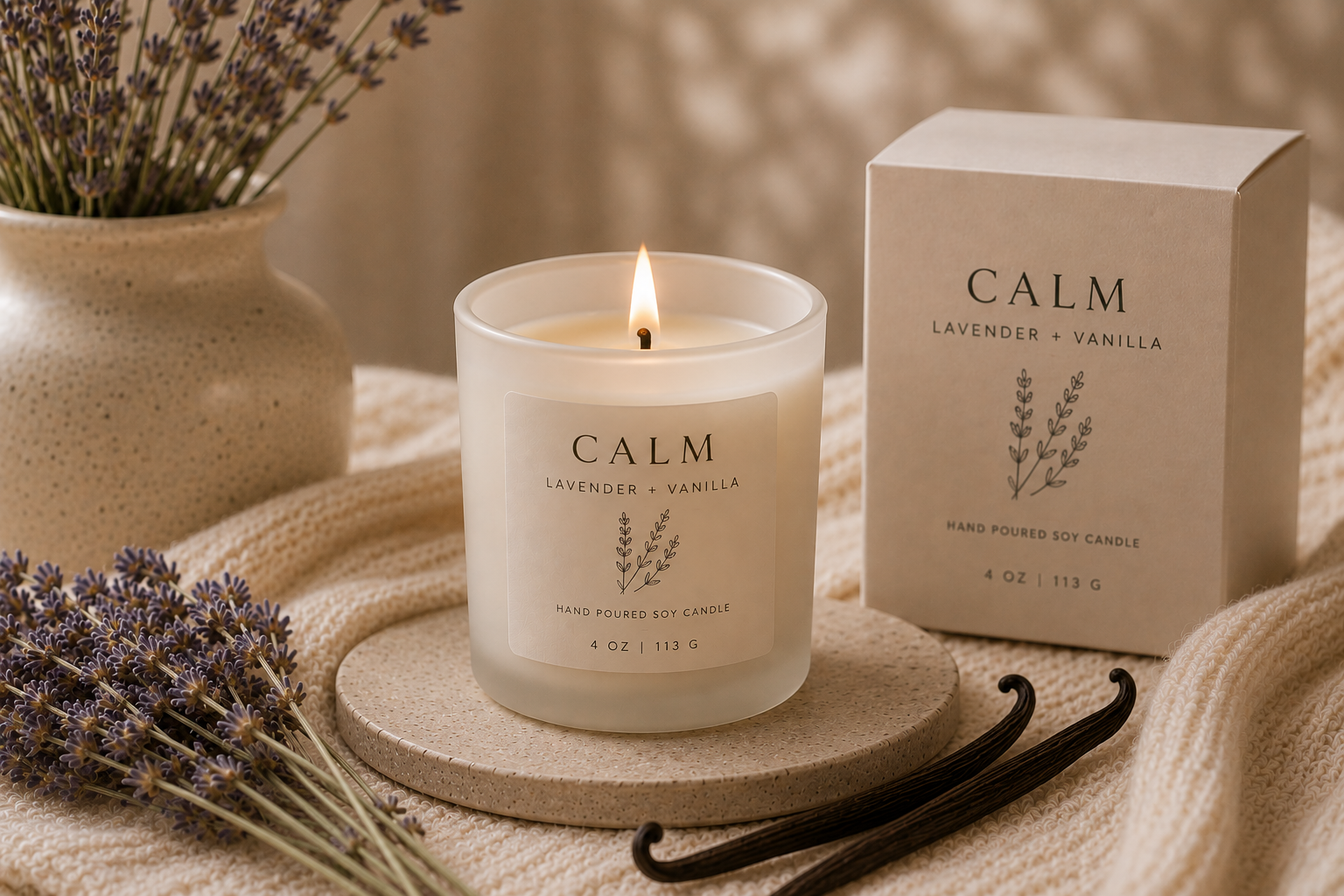 CALM Coconut Soy Candle
