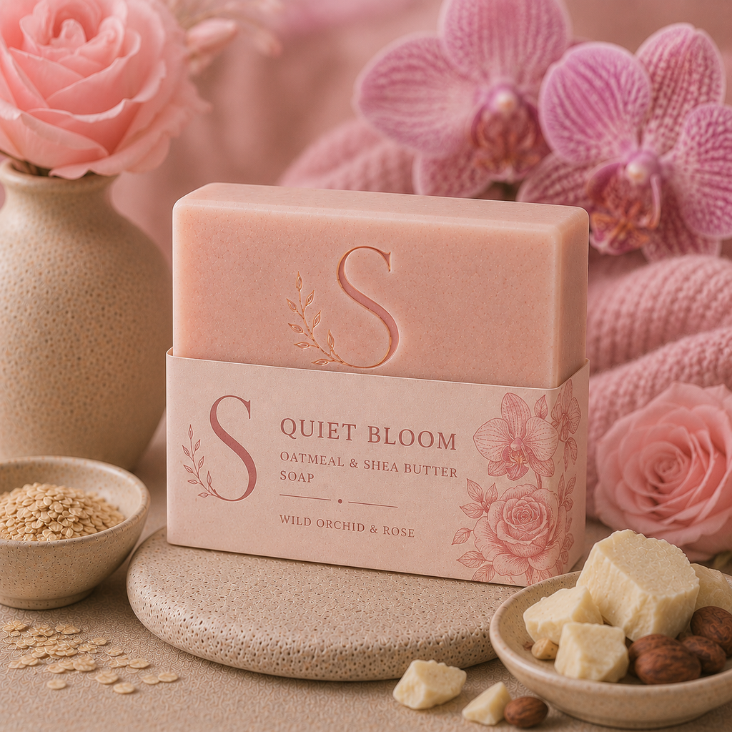 QUIET BLOOM Oatmeal & Shea Butter Soap Bar