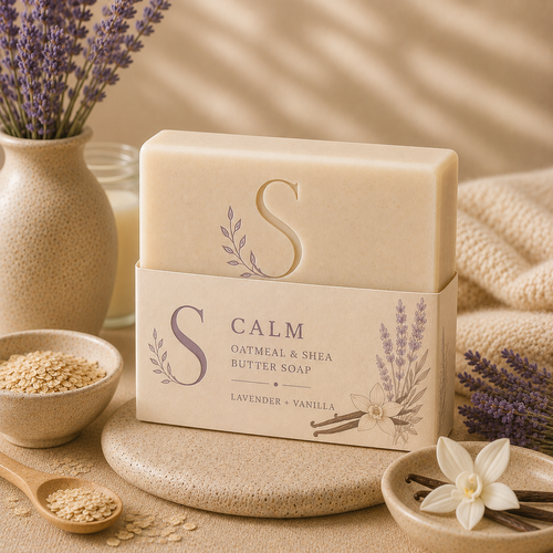 CALM Oatmeal & Shea Butter Soap Bar