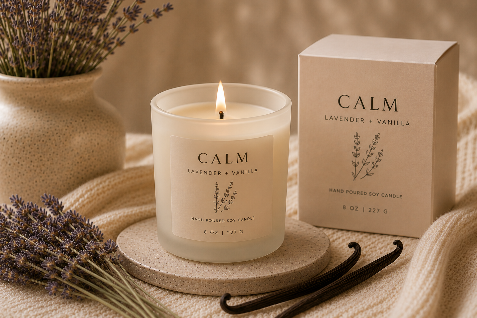 CALM Coconut Soy Candle